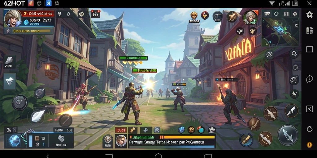 Tangkapan layar <strong>62HOT</strong> menampilkan aksi pertempuran yang seru dalam gameplay SLG.