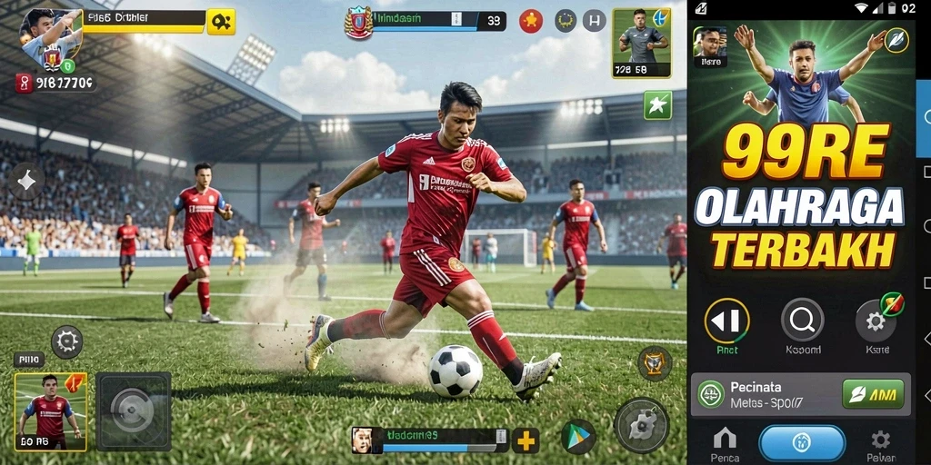 Screenshot gameplay 99RP menampilkan aksi seru dalam pertandingan olahraga.