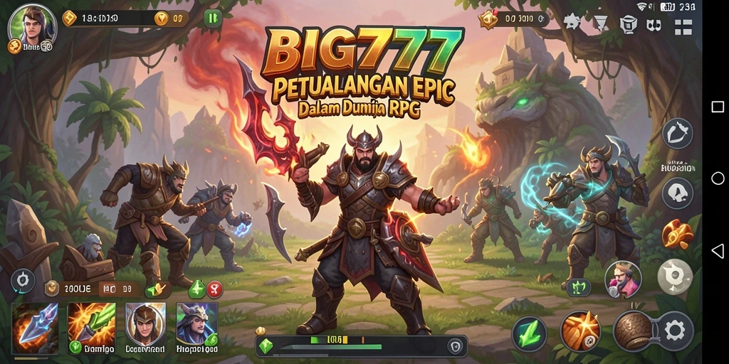Tampilan menarik dalam screenshot gameplay RPG BIG777.