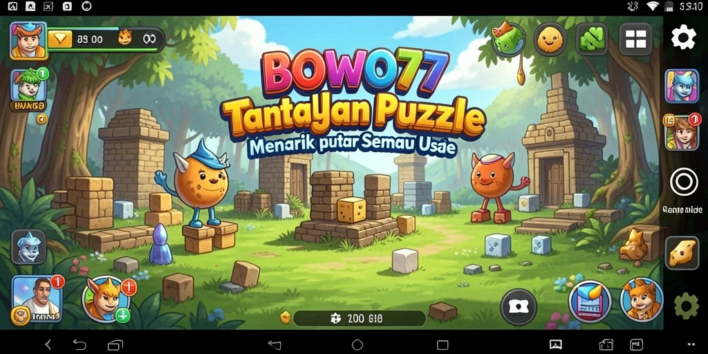 Screenshot gameplay BOWO77 yang menunjukkan tantangan Puzzle menarik.