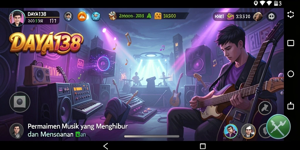 Tampilan gameplay yang memukau di DAYA138 dengan musik yang energik.