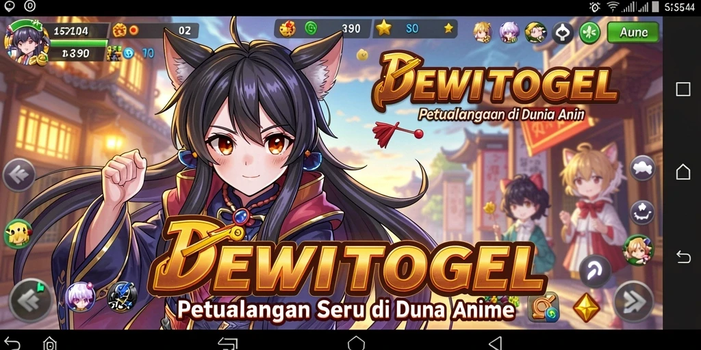 Screenshot utama DEWITOGEL menampilkan aksi seru di dunia Anime.