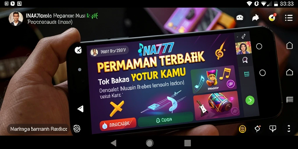 Tampilan gameplay menarik dari aplikasi musik INA777.