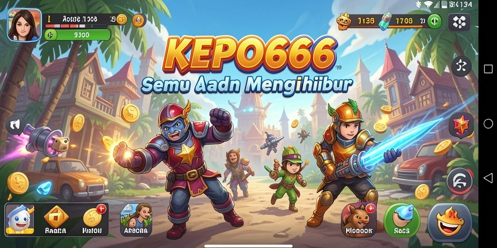 Tampilan gameplay KEPO66 yang seru dan penuh warna.