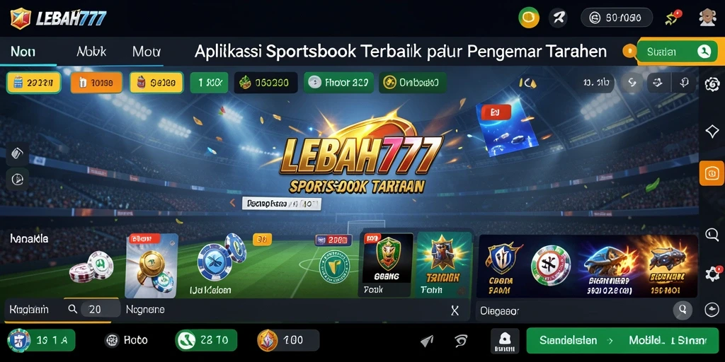 Tampilan utama LEBAH777 menampilkan berbagai pilihan taruhan olahraga.