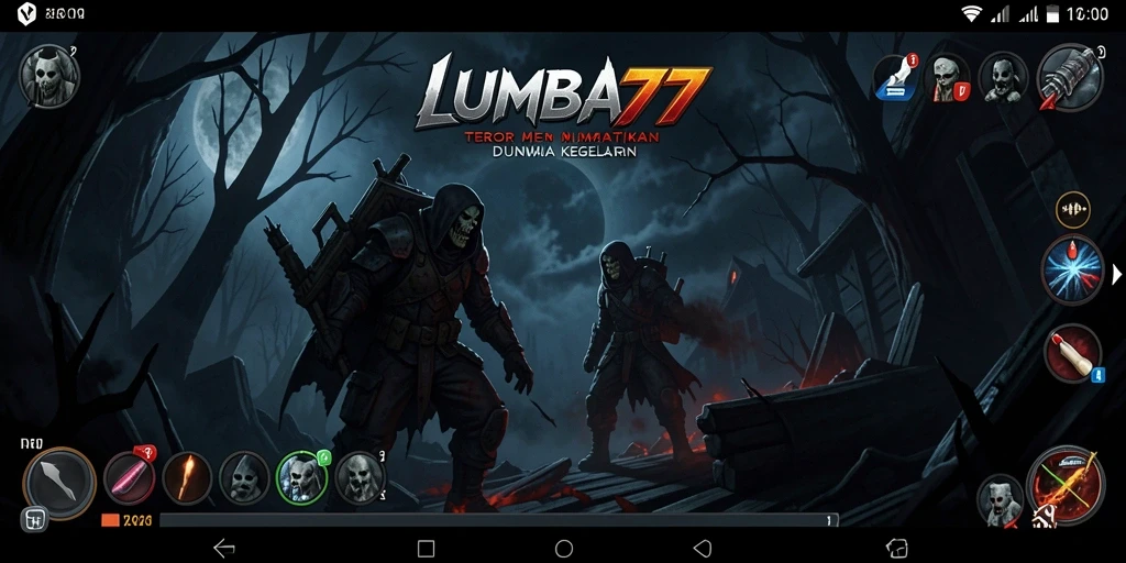 Gameplay LUMBA77 menampilkan momen mencekam di dunia hitam pekat.