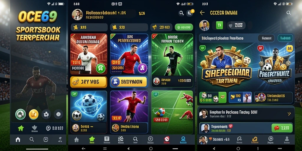 Tampilan gameplay Sportsbook di OCE69 yang menarik dan interaktif.