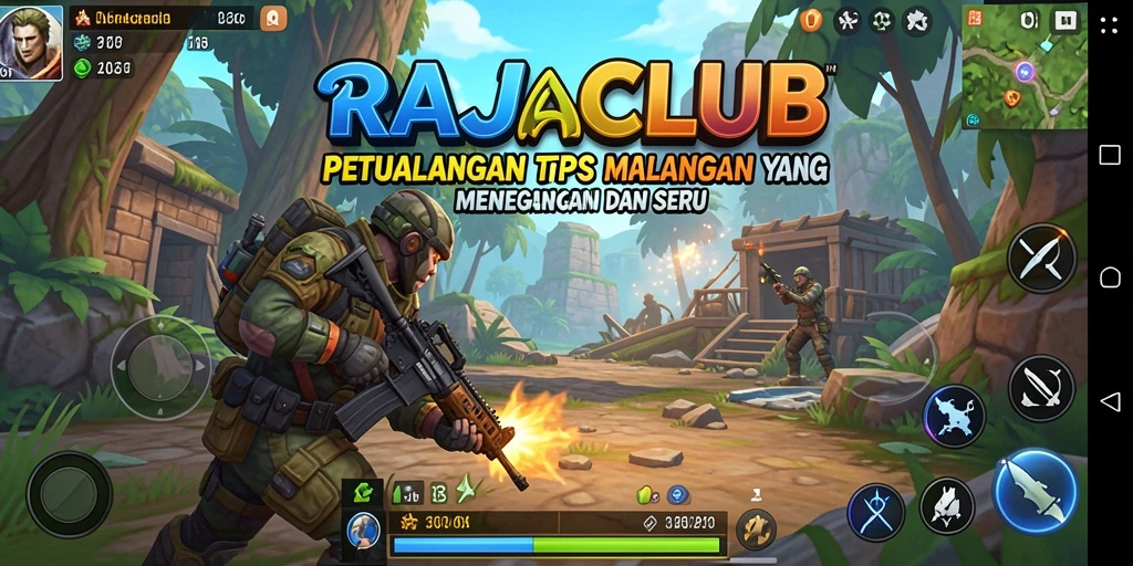 Tampilan menegangkan gameplay TPS di RAJACLUB.