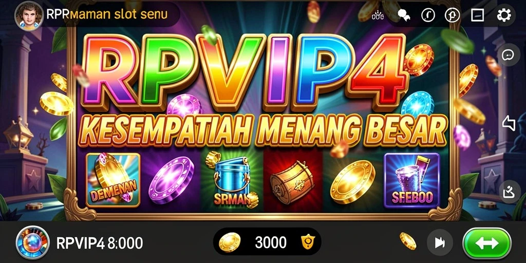 Tampilan menarik dari permainan Slot RPVIP4 dengan banyak pilihan tema.