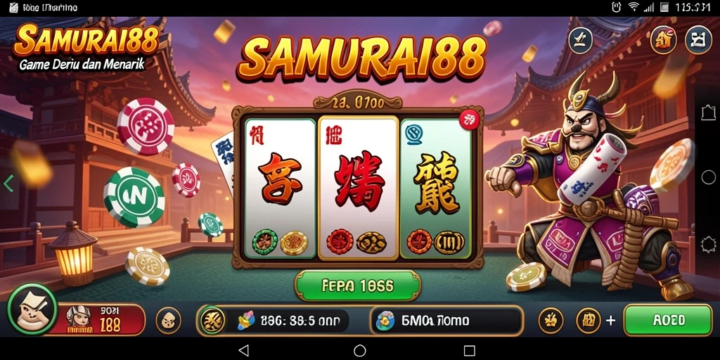 Tampilan gameplay seru di SAMURAI88 dengan grafis menarik.