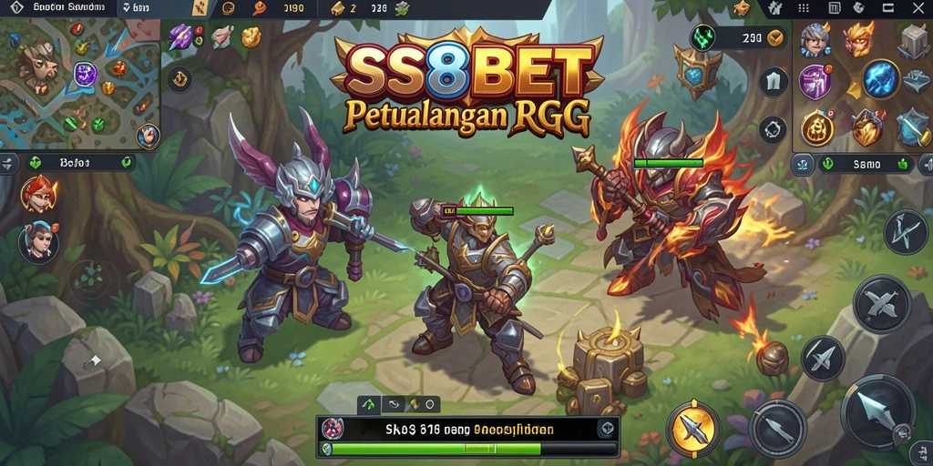 Tampilan gameplay menakjubkan dari SS88BET yang memperlihatkan aksi petualangan RPG.
