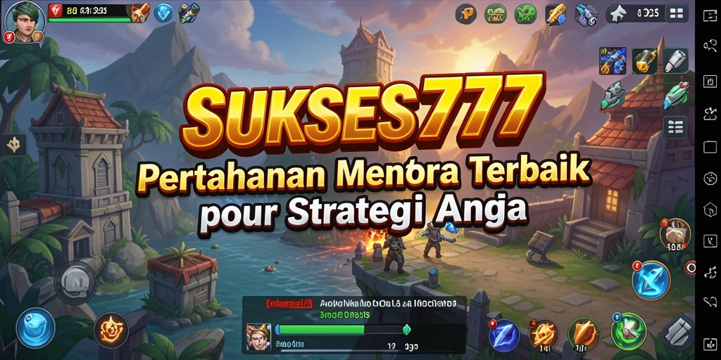 Screenshot gameplay Tower Defense SUKSES777 yang menegangkan.