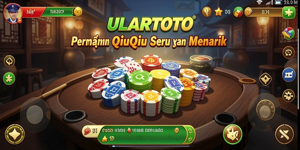 Screenshot gameplay ULARTOTO menampilkan aksi seru QiuQiu.