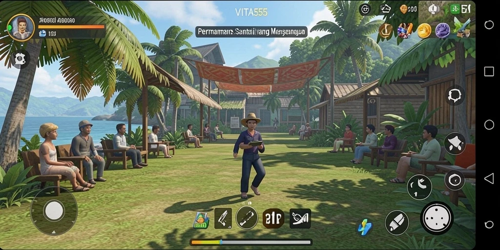 Screenshot gameplay VITA555 menunjukkan keseruan permainan Casual.