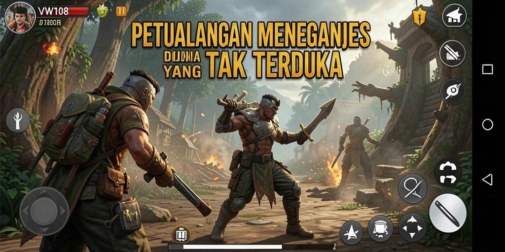 Tampilan gameplay VW108 yang mendebarkan dan penuh petualangan.
