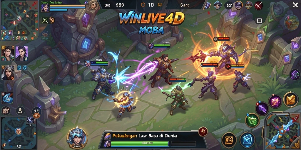Tampilan gameplay seru dari WINLIVE4D yang penuh aksi.